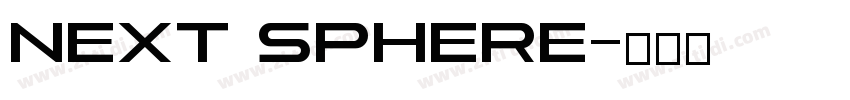 next sphere字体转换